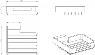 Полка для губок Boheme Q хром 10959-CR